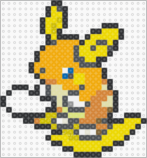 Raichu (Alola Form) Box Sprite - gray, orange, yellow