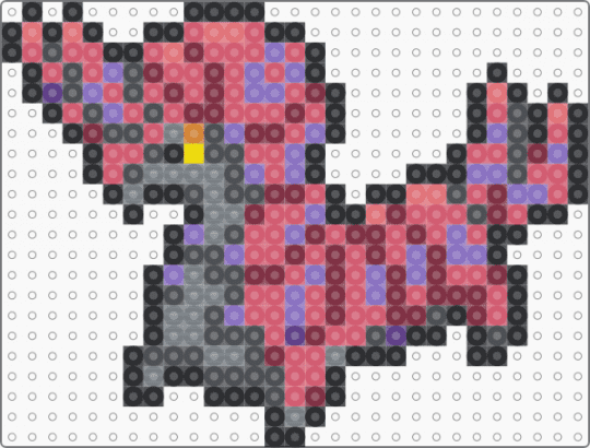 Scolipede Box Sprite - gray,brown,blue,red