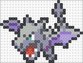 Aerodactyl Box Sprite - aerodactyl,pokemon,winged,gaming,character,gray,purple