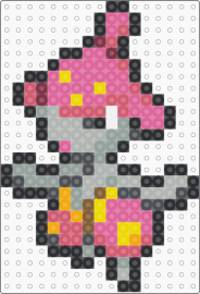 Medicham Box Sprite - gray,beige,red,pink