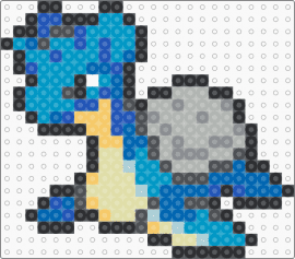 Lapras Box Sprite - lapras,pokemon,character,gaming,blue,gray