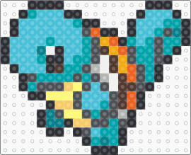 Squirtle Box Sprite - gray,light blue,teal