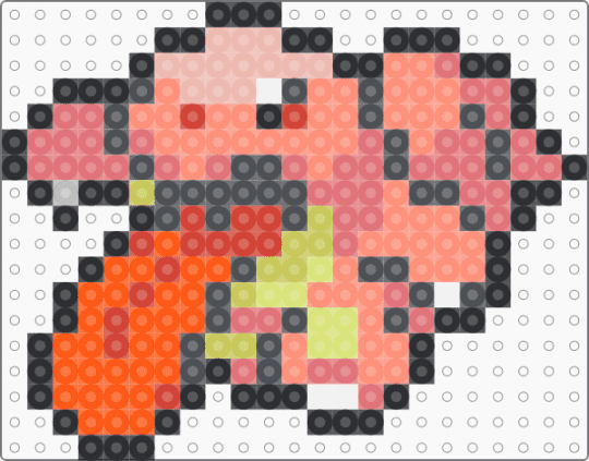 Lickitung Box Sprite - gray, lickitung, orange, pokemon, red