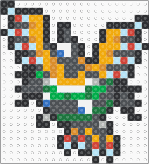 Sigilyph Box Sprite - gray,green,orange