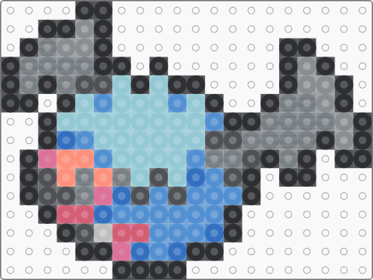 Woobat Box Sprite - gray,light blue