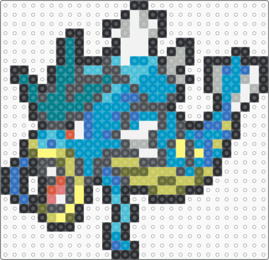 Gyarados Box Sprite - blue, gray, gyrados, light blue, pokemon