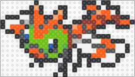 Yanma Box Sprite - gray,green,orange