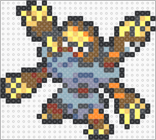 Barbaracle Box Sprite - gray,yellow,tan,light blue