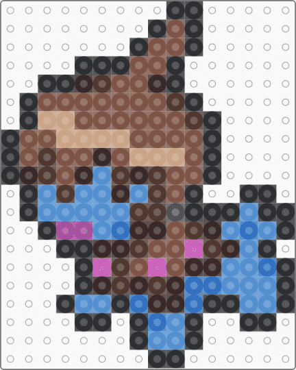 Deino Box Sprite - brown,tan,light blue