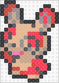 Spinda Box Sprite - gray,red,beige