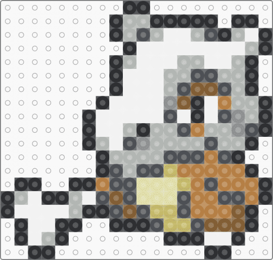 Cubone Box Sprite - gray,beige,tan