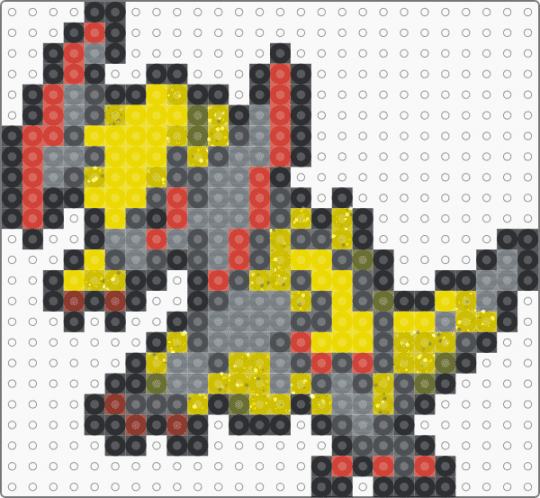Haxorus Box Sprite - gray,yellow