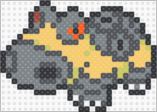 Hippowdon Box Sprite - gray,yellow