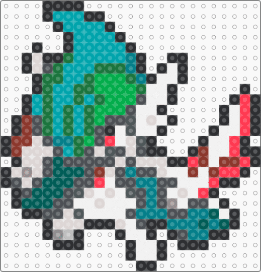 Mega Gallade Box Sprite - gray,green,teal