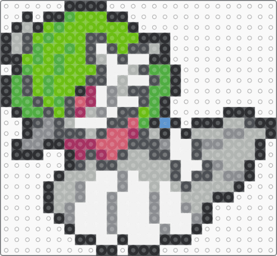 Mega Gardevoir Box Sprite - beige, gray, green