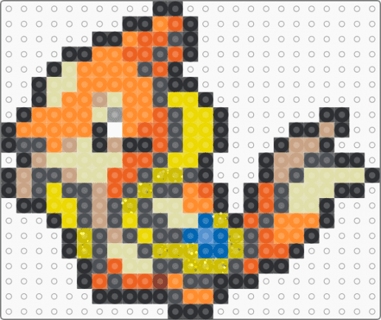 Floatzel Box Sprite - gray,yellow,orange