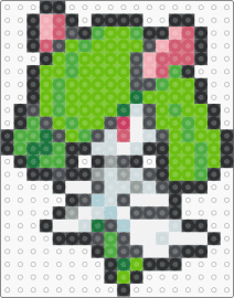 Kirlia Box Sprite - gray,green