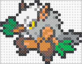 Shiftry Box Sprite - gray,beige,green,orange