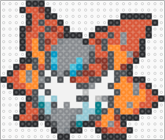 Volcarona Box Sprite - gray, orange, red