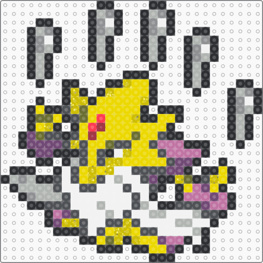 Mega Alakazam Box Sprite - beige, gray, yellow
