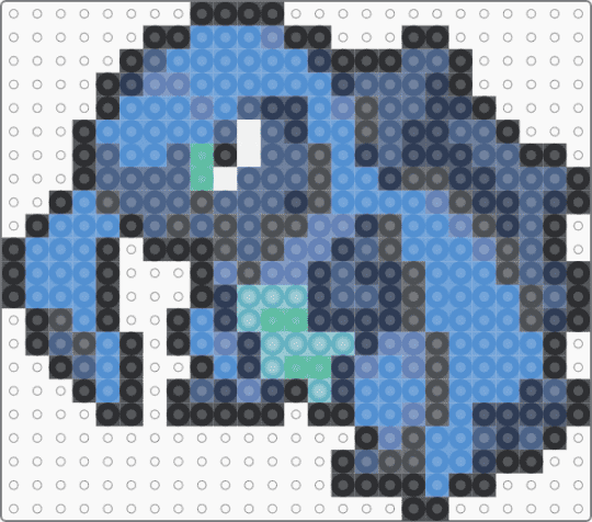 Carracosta Box Sprite - blue, light blue, purple