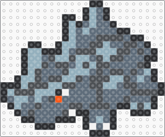 Rhyhorn Box Sprite - gray, pokemon, rhyhorn