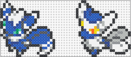 Meowstic (Male & Female) Box Sprites - gray,beige,blue