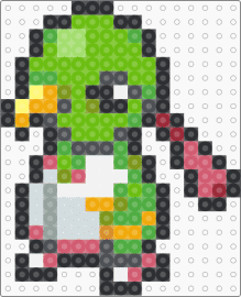Xatu Box Sprite - gray,green,red
