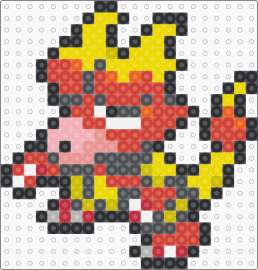 Magmar Box Sprite - magmar,pokemon,fiery,gaming,character,red,yellow