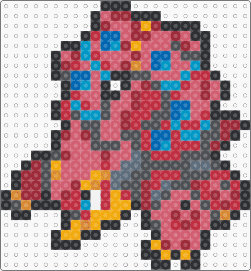 Volcanion Box Sprite - gray,red