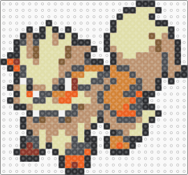 Arcanine Box Sprite - gray,yellow,beige