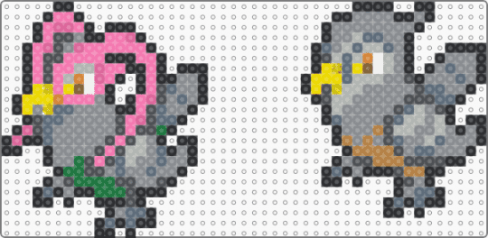 Unfezant (Male & Female form) Box Sprites - pink,gray
