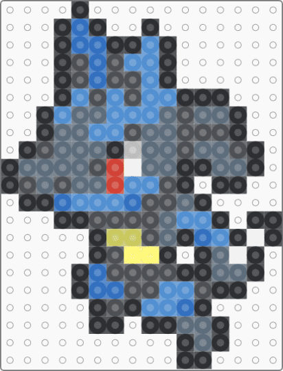 Lucario Box Sprite - gray,light blue