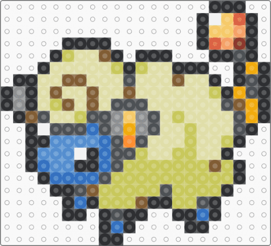 Mareep Box Sprite - gray, green, yellow