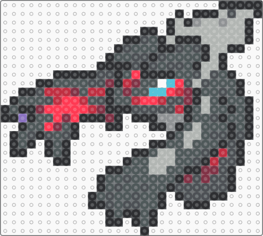 Yveltal Box Sprite - gray,beige,pink