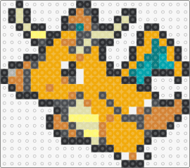 Dragonite Box Sprite - dragonite,pokemon,character,winged,gaming,orange