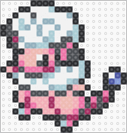 Flaaffy Box Sprite - gray,light blue,pink,beige