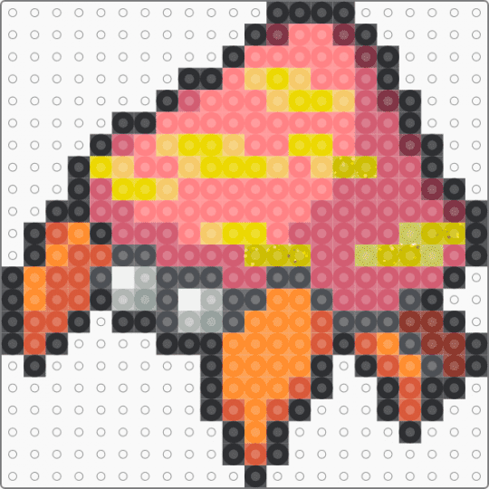 Parasect Box Sprite - orange, parasect, pokemon, red, yellow