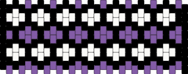 Pattern - geometric,plus,cross,repeating,cuff,black,purple,white