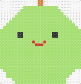 Apple - apple,fruit,smile,face,cute,simple,green