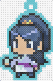 SA GE - sage,valorant,chibi,character,video game,teal,blue,tan