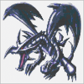 Red Eyes Black Dragon2 - red eyes black dragon,yugioh,card,anime,fantasy,gaming,winged,blue,gray