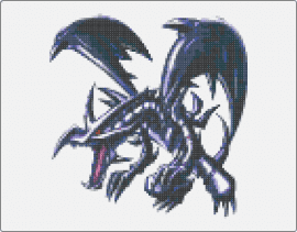 Red Eyes Black Dragon 15k - red eyes black dragon,yugioh,card,anime,fantasy,gaming,winged,blue,gray