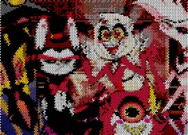 LockscreenPattern - hazbin hotel,scene,panel,characters,tv show,animation,red,white,black