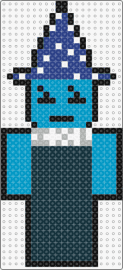 kitchen wizard from hit roblox game block tales - kitchen wizard,block tales,ghost chef,roblox,video game,character,hat,teal,blue