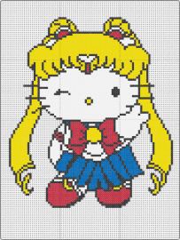 Hello Kitty Sailor Moon - hello kitty,sailor moon,sanrio,anime