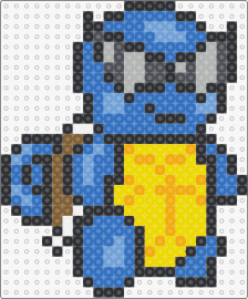 Small Squirtle - squirtle,pokemon,sunglasses,cool,starter,gaming,character,blue,yellow