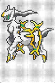 Arceus - arceus,pokemon,mythical,creature,gaming,horse,white,yellow
