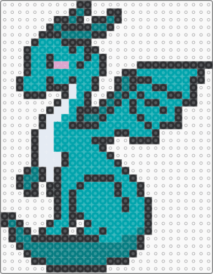 Small Dragon - teal