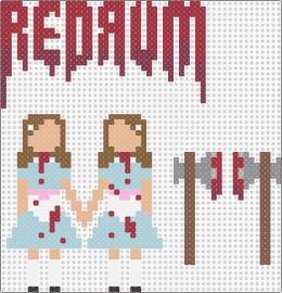 Shining Twins - the shining,twins,redrum,movie,horror,bloody,macabre,chilling,film,red
